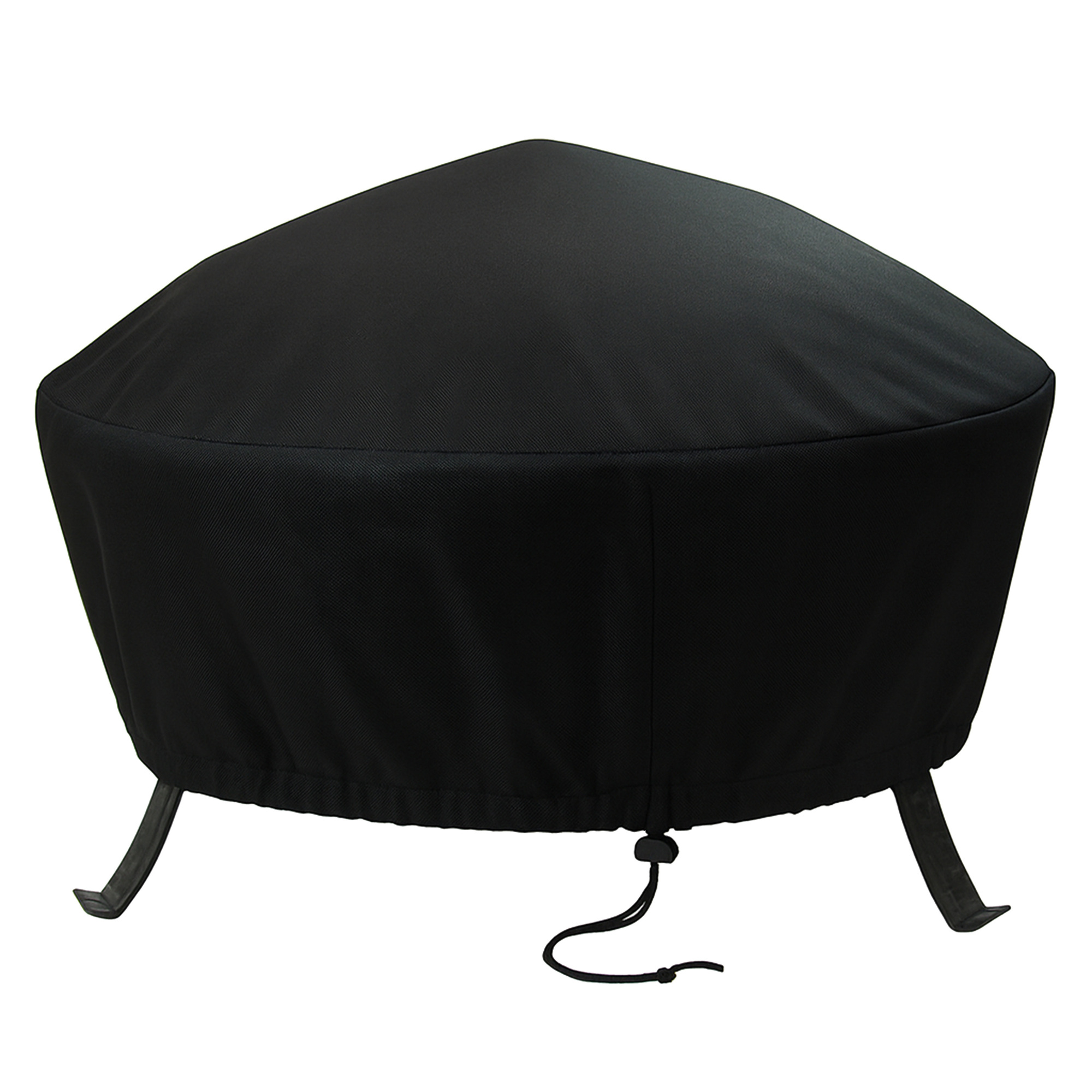 Sunnydaze Decor, Weather Resistant Round Fire Pit Cover - 48in., Model# FI-4818BLK-INV